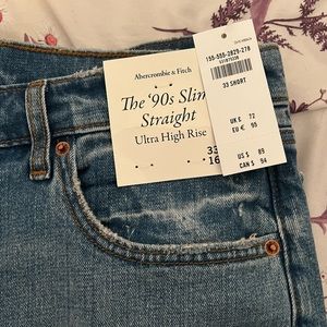Abercrombie & fitch 90s slim straight ultra high rise